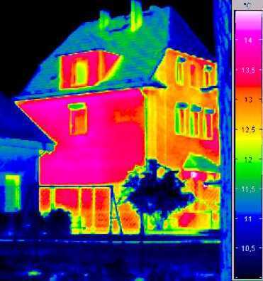 Thermographie d'une maison