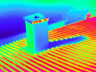 Thermographie suisse d'une cheminée, source Enersys