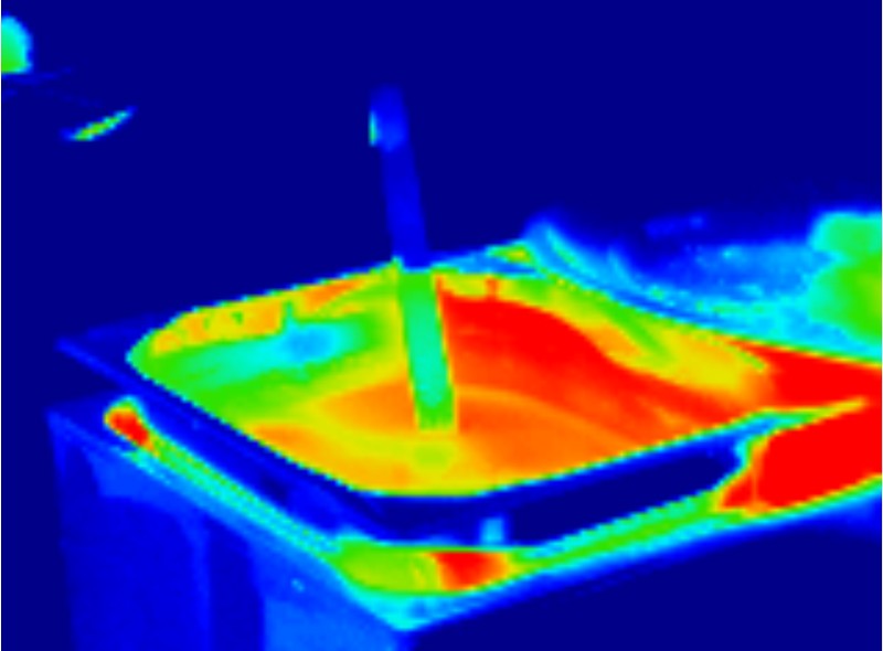 Soupe en imagerie thermique infrarouge